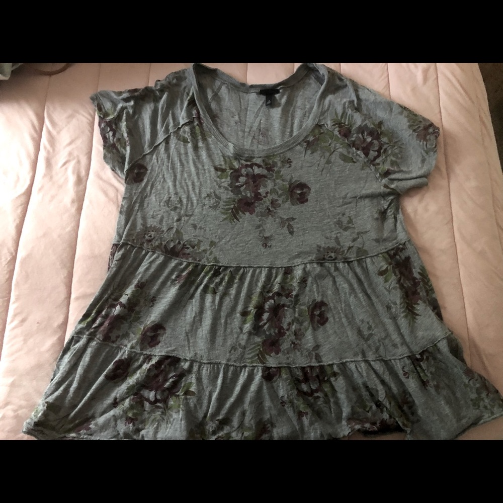 Floral Peasant Top